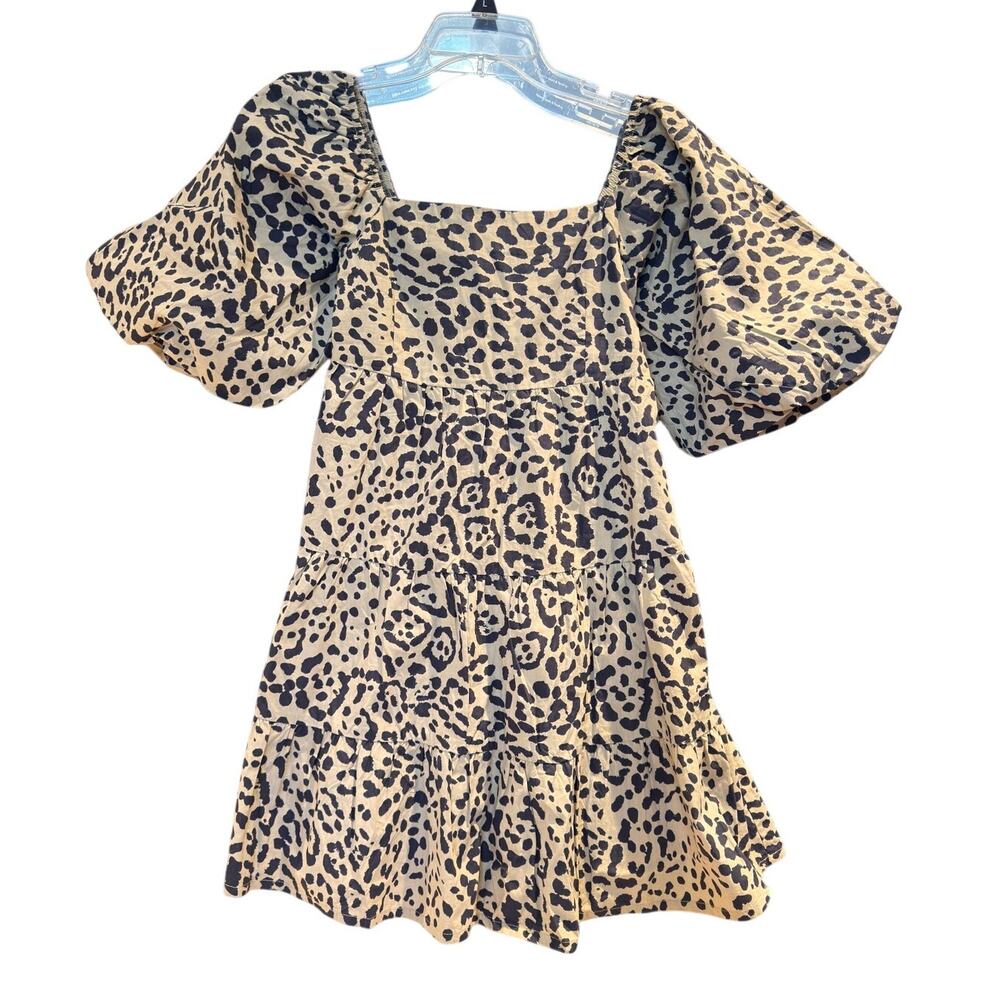 NWT Faithfull the Brand Eryn Mini Dress in Shamari Animal Print Size Small - Picture 2 of 10
